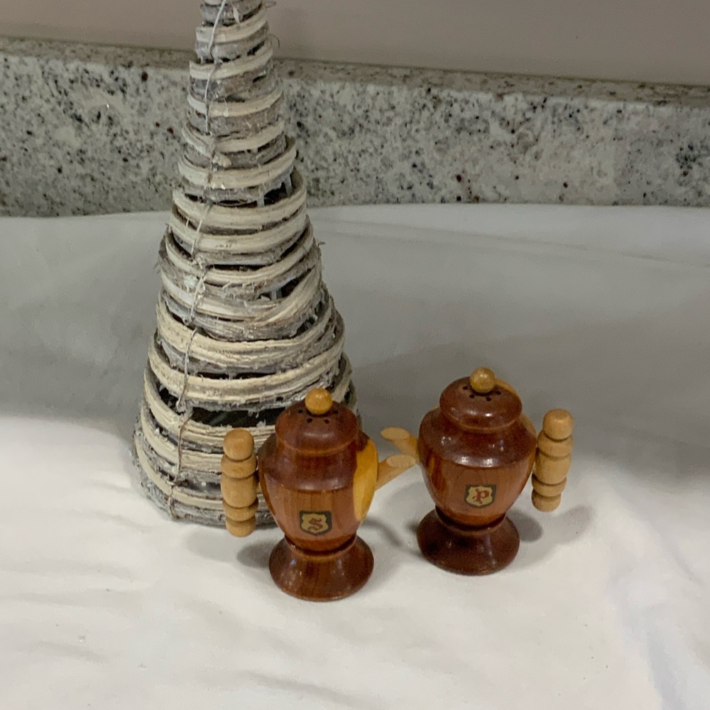 Wooden Salt and Pepper Shakers